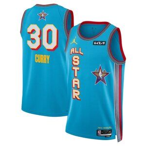 Mens Stephen Curry Light Blue 2025 All Star Stitched Jersey